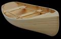 Новая, деревянная, вёсельная лодка ручной работы.